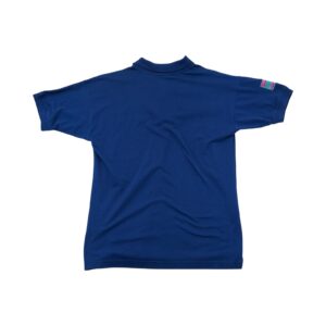 Pánské tmavě modré vintage polo tričko značky Puma s krátkým rukávem a nášivkou loga na přední straně.. Puma Vintage Dark Blue Polo Shirt