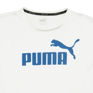 Pánské bílé tričko značky Puma s krátkým rukávem a potiskem na přední straně.Puma White T-Shirt
