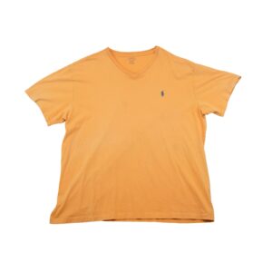 Pánské oranžové tričko značky Ralph Lauren s krátkým rukávem. Ralph Lauren Orange T-Shirt