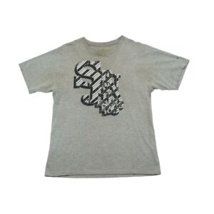 Pánské šedé vintage tričko značky Sean John s krátkým rukávem a potiskem na přední straně Grey Vintage T-Shirt