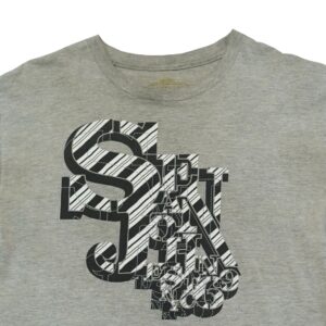 Pánské šedé vintage tričko značky Sean John s krátkým rukávem a potiskem na přední straně Grey Vintage T-Shirt