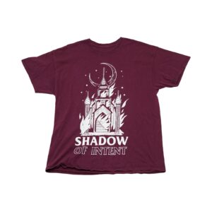 Pánské bordó tričko s krátkým rukávem  a potiskem Shadow of Intent na přední straně.. Shadow of Intent Bordo T-Shirt