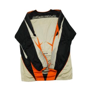 Pánský černo béžový závodní dres značky Sinisalo s dlouhým rukávem a potiskem z obou stran.. Sinisalo Race Culture Bike Jersey