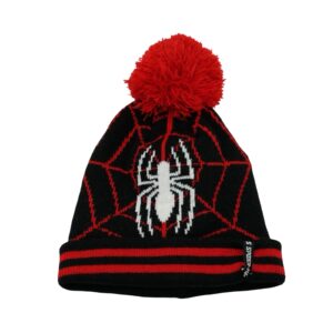 Unisex červeno černá zimní čepice značky Marvel s motivem Spider Man.. Spider-Man Beanie