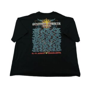 Pánské černé tričko s krátkým rukávem a potiskem Summer Breeze Festival z obou stran.. Summer Breeze 2023 T-Shirt