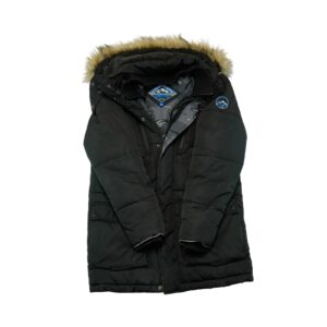 Pánská černá zimní bunda značky SuperDry.. Superdry Black Jacket Pánská černá zimní bunda značky SuperDry.. Superdry Black Jacket