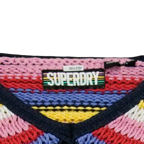 Dámský barevný svetr značky SuperDry.. Superdry Striped Sweater
