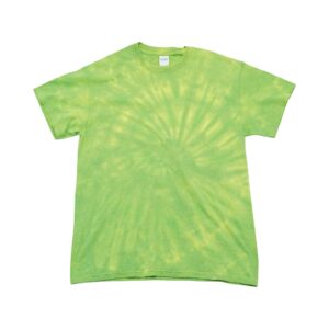 Pánské zelené batikované tričko značky Gildan s krátkým rukávem.. Tie-Dye Green T-Shirt