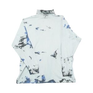 Pánské modré batikované tričko značky Lyle & Scott s dlouhým rukávem.. Tie-Dye Lyle & Scott Longsleeve T-Shirt