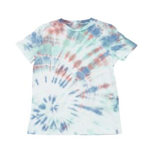 Pánské modro bílé batikované tričko s krátkým rukávem.. Tie-Dye Mix T-Shirt