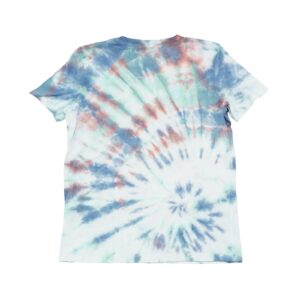 Pánské modro bílé batikované tričko s krátkým rukávem.. Tie-Dye Mix T-Shirt
