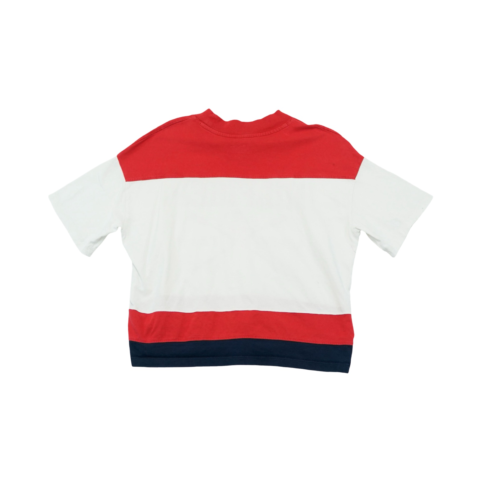 Dámské červeno bílé oversized tričko značky Tommy Hilfiger s krátkým rukávem.. Tommy Hilfiger Rowing Team White T-Shirt