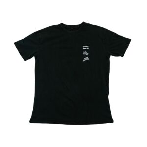 Pánské černé tričko s krátkým rukávem a potiskem Trust Issues z obou stran Black T-Shirt