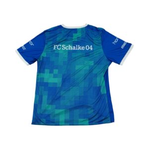 Pánský modrý dres značky Umbro s krátkým rukávem a motivem německého esportového týmu Schalke 04 Esports Blue Jersey