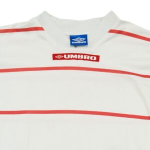 Umbro White Striped Vintage Football Jersey