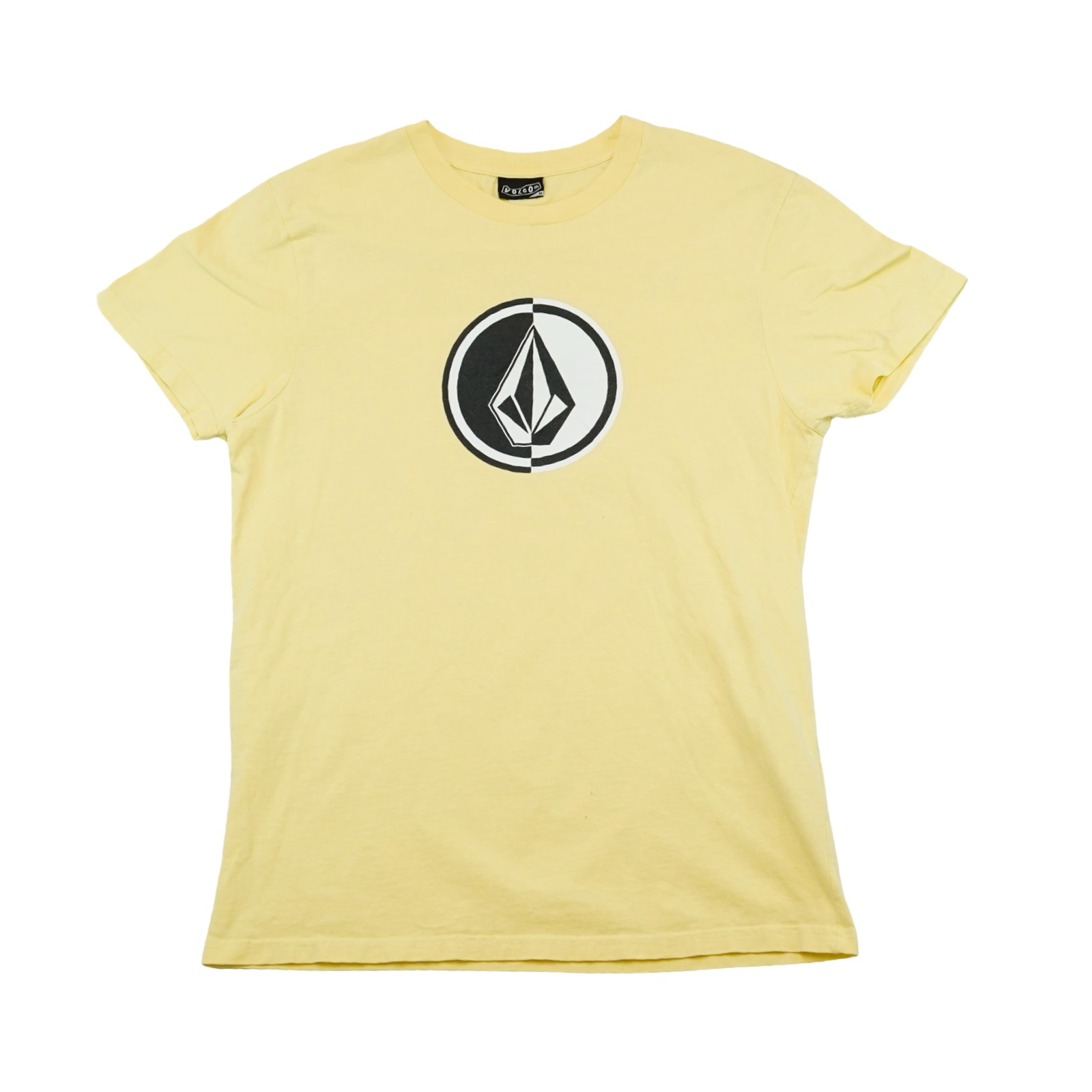 Pánské žluté tričko značky Volcom s krátkým rukávem a potiskem na přední straně Yellow T-Shirt