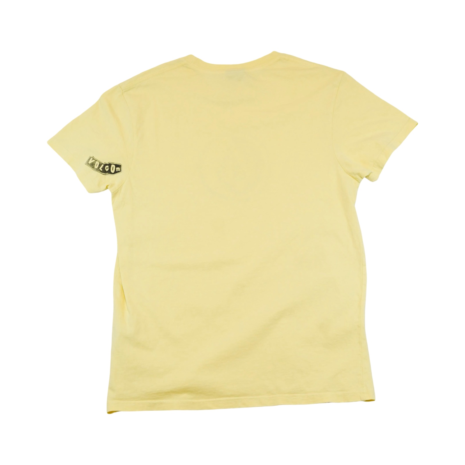 Pánské žluté tričko značky Volcom s krátkým rukávem a potiskem na přední straně Yellow T-Shirt