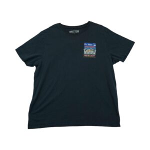 Pánské černé tričko v kolaboraci značek Weird Fish a The RSPB s krátkým rukávem a potiskem The Tweetles z obou stran Get Break Black T-Shirt