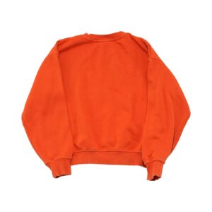 Pánský oranžový crewneck s motivem amerického univerzitního fotbalového týmu Wisconsin Orange Crewneck