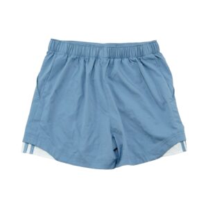 Dámské modré kraťasy značky Adidas s malou nášivkou na přední straně Blue Women Shorts