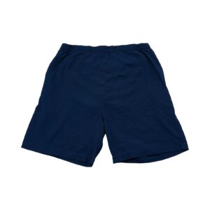 Pánské tmavě modré vintage kraťasy značky Adidas s nášivkou na přední straně Dark Blue Vintage Shorts