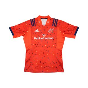 Rugby červený dres značky Adidas s krátkým rukávem a motivem irského rugby týmu Munster Rugby Red Jersey