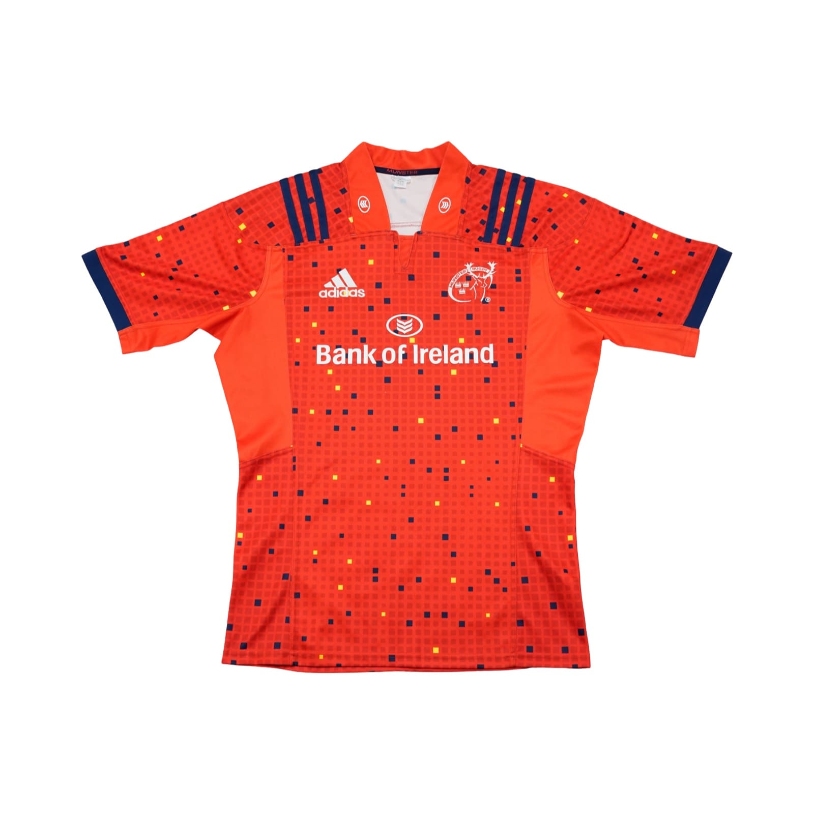 Rugby červený dres značky Adidas s krátkým rukávem a motivem irského rugby týmu Munster Rugby Red Jersey