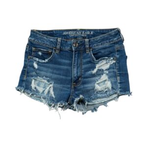 Dámské modré džínové kraťasy značky American Eagle Dark Blue Women Denim Shorts