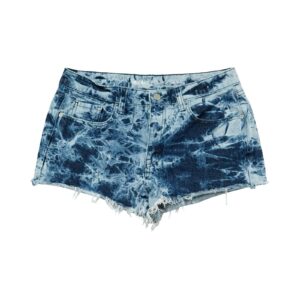 Dámské modré džínové kraťasy s batikovaným vzorem Blue Women Shorts