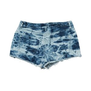 Dámské modré džínové kraťasy s batikovaným vzorem Blue Women Shorts