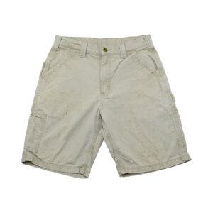 Pánské béžové kraťasy značky Carhartt s malou nášivkou na zadní straně Beige Shorts