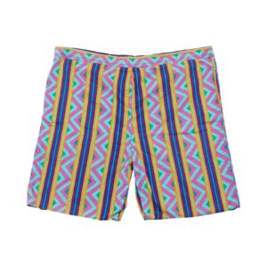 Pánské barevné oboustranné vintage kraťasy značky Carribean - z druhé strany fialové Vintage Crazy Shorts