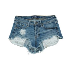 Dámské modré džínové kraťasy značky Hollister Dark Blue Women Shorts