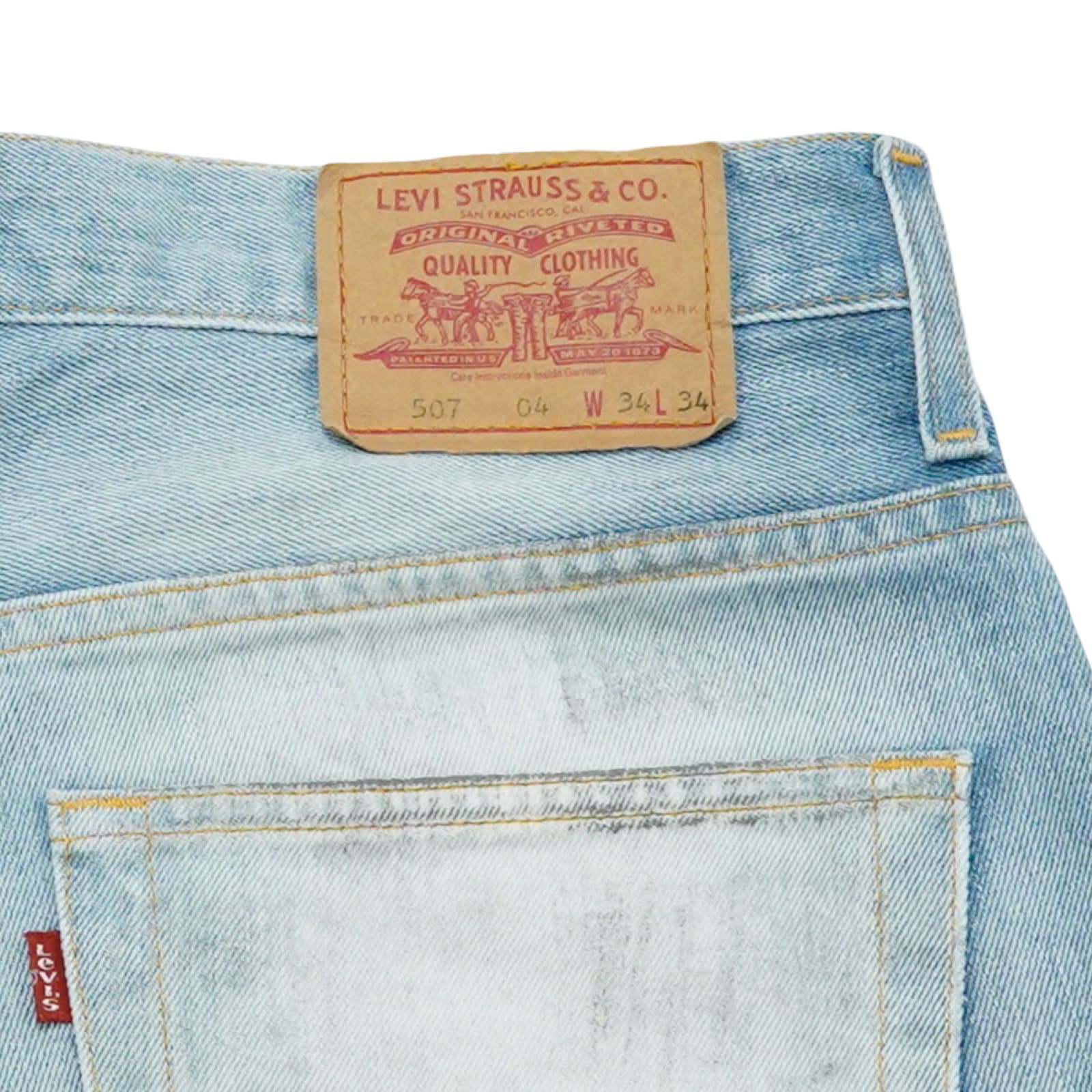 Dámské modré džínové kraťasy značky Levi's - typ 507 04 Light Blue Women Denim Shorts