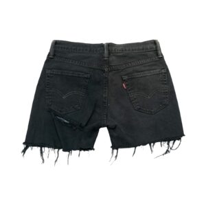 Dámské černé vintage džínové kraťasy značky Levis.. Levis Black Shorts