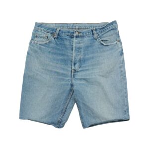 Pánské světle modré vintage džínové kraťasy značky Levis.. Levis Blue Denim Shorts