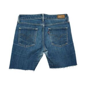 Pánské tmavě modré džínové kraťasy značky Levis.. Levis Dark Blue Shorts