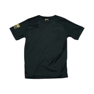 Dámský černý fotbalový dres značky New Balance s krátkým rukávem a potiskem anglického fotbalového týmu Liverpool FC.. New Balance Liverpool Black Jersey