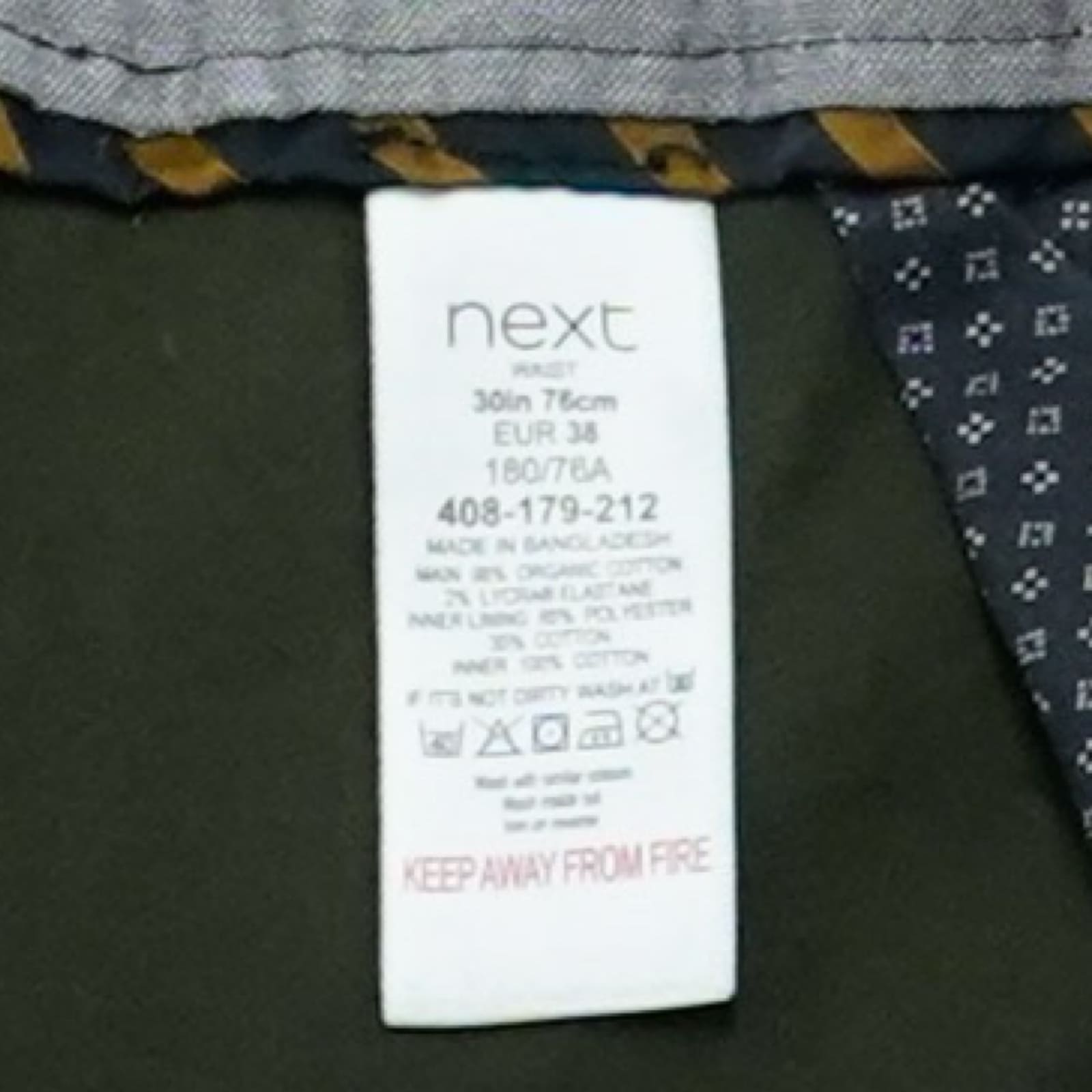 Pánské tmavě zelené kraťasy značky Next.. Next Dark Green Shorts