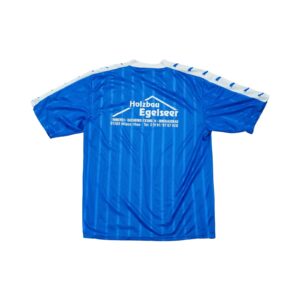 Pánská modrý fotbalový vintage dres značky Puma s krátkým rukávem.. Puma Blue Vintage Jersey