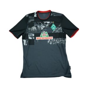 Pánský černý fotbalový dres značky Umbro s krátkým rukávem a potiskem německého fotbalovéh týmu Werder Bremen FC - třetí dres sezóna 2020/21. Umbro Werder Bremen Jersey