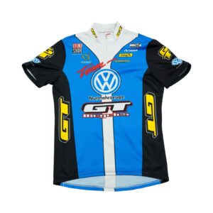 Pánský modro bílý cyklistický dres s potiskem Volkswagen z obou stran.. Volkswagen GT Bicycle Jersey Pánský modro bílý cyklistický dres s potiskem Volkswagen z obou stran.. Volkswagen GT Bicycle Jersey