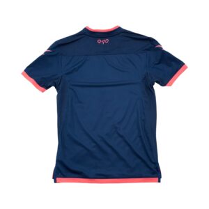 Pánský tmavě modrý fotbalový dres značky Zeus s krátkým rukávem a potiskem italského fotbalového týmu FC Crotone.. Zeus Crotone Jersey